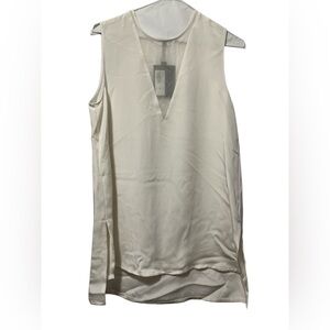 100% Silk Off White ($265CAD) Judith & Charles Sleeveless Blouse